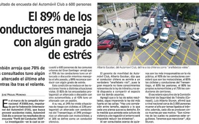 LUN: El 89% de los conductores maneja con algún grado de estrés