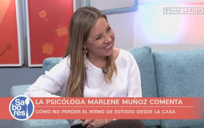 Sabores: Volver a clases con la psicóloga de Cognita, Marlene Muñoz